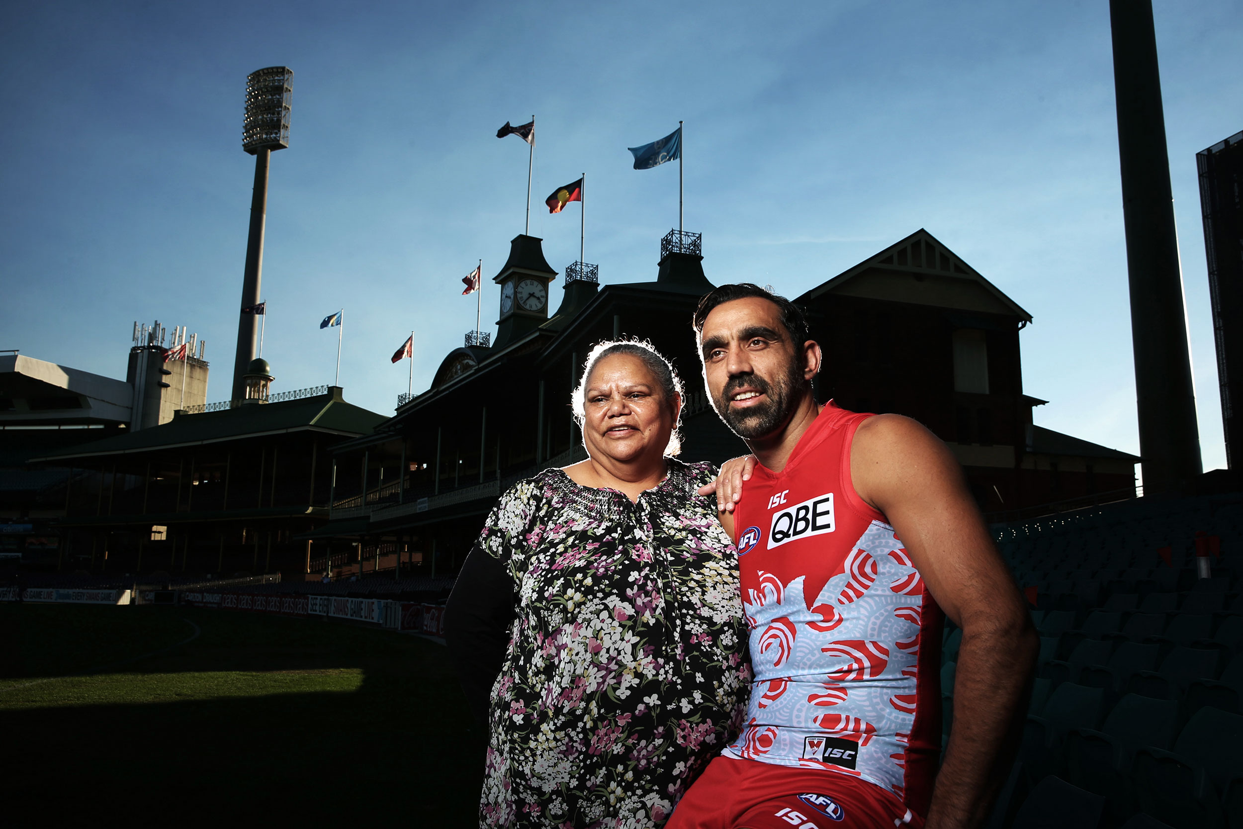 Adam Goodes and Mum
