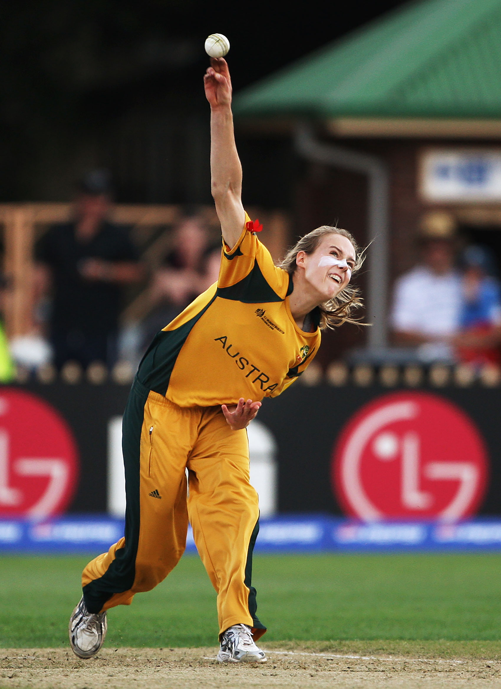   Australian Ellyse Perry in action during Australia v New Zealand Women